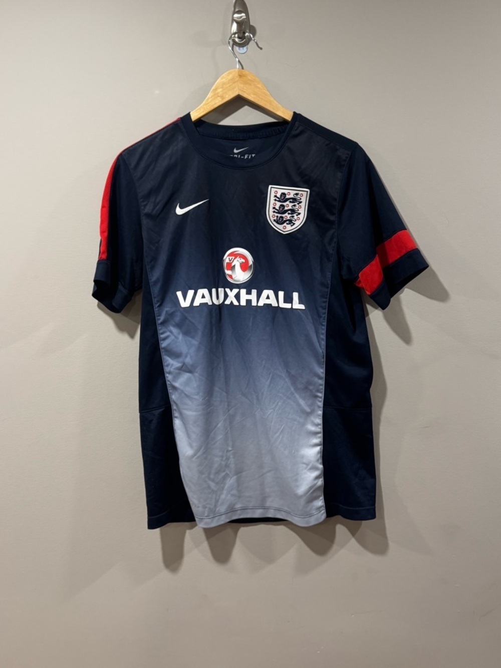 2013-14 England Nike Player Issue Training Shirt Soccer Jersey